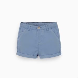 Zara Toddler Kids Blue Chino Shorts 3-4T